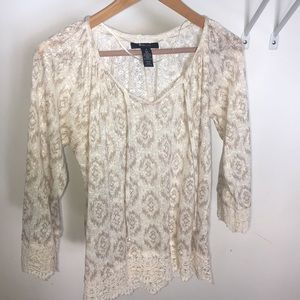 Style & Co. sweater with lace trim Sz. S